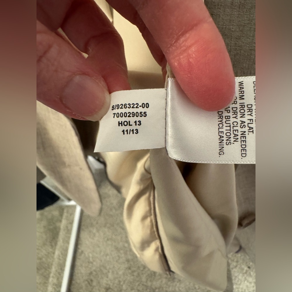 Banana Republic Blazer Light Khaki 0 0P Petite Women’s Washable - Picture 12 of 13